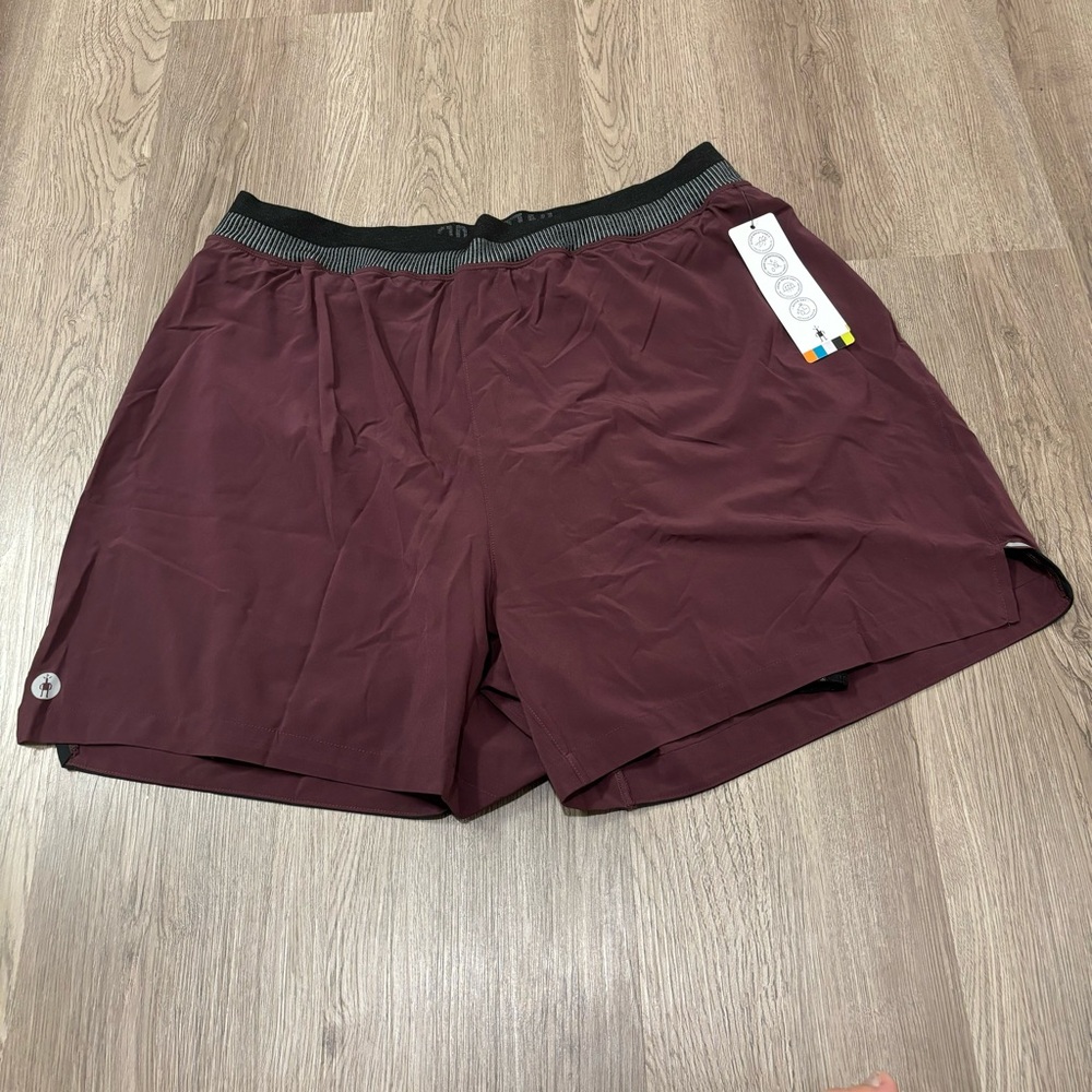 Smartwool Intraknit™ Active Lined 5" Short Running Eggplant Quick Dry Men’s 2XL